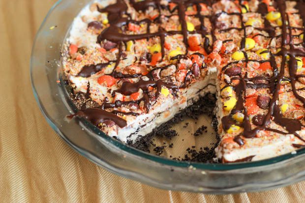 Skinny Frozen Peanut Butter Pie by Sallys Baking Addiction