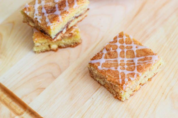 snickerdoodle white chocolate chip blondies.