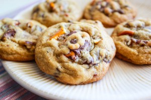 Chocolate Covered Pretzel Cookies