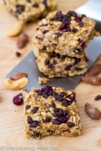 Peanut Butter Trail Mix Bars