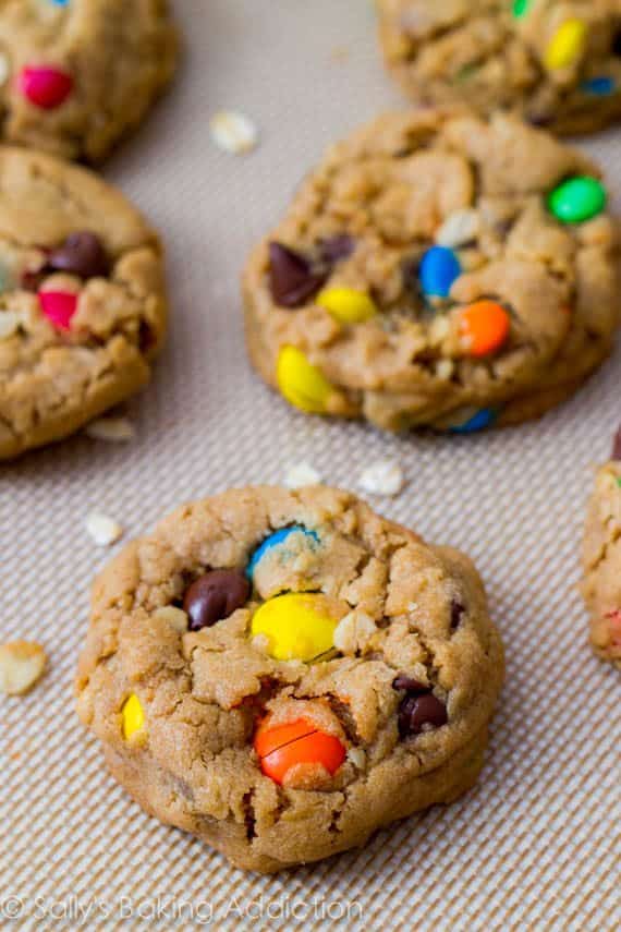 Soft-Baked Peanut Butter Monster Cookies
