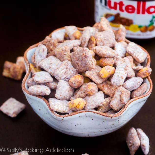 Salted Peanut Nutella Puppy Chow