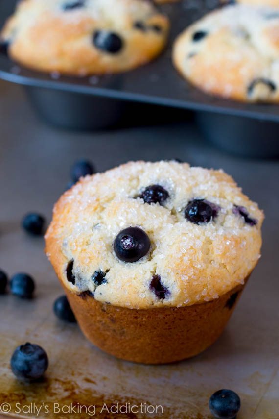 Sparkling Jumbo Blueberry Muffins