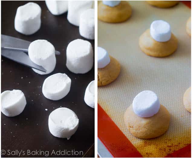 S'More Peanut Butter Cookies by sallysbakingaddiction.com