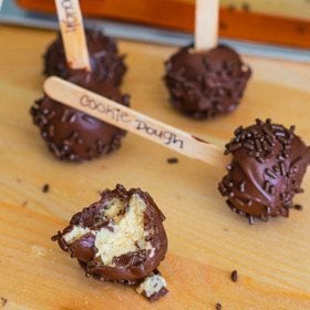 cookie dough truffle pops
