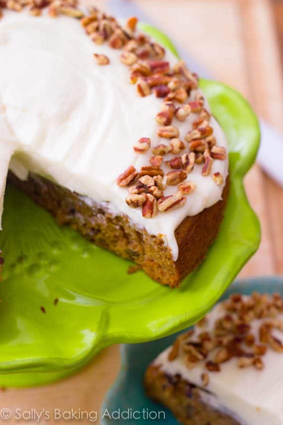 Super Moist Carrot Cake by sallysbakingaddiction.com