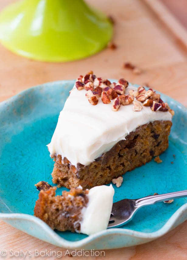 Super Moist Carrot Cake by sallysbakingaddiction.com