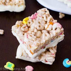 white chocolate lucky charms treats