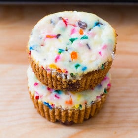 funfetti cheesecake cookie cups
