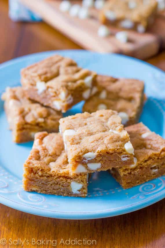 Biscoff White Chocolate Blondies