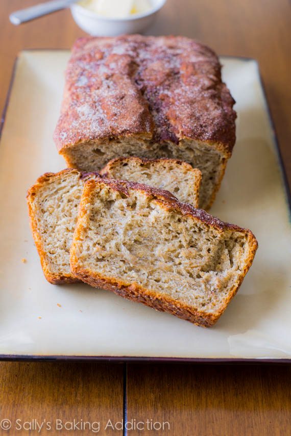 No-Knead Honey Oat Bread. Homemade and easy!  by sallysbakingaddiction.com