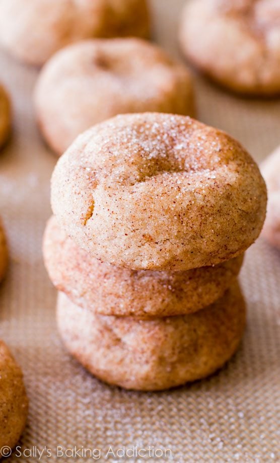 The BEST Snickerdoodle Cookies - get the recipe at sallysbakingaddiction.com