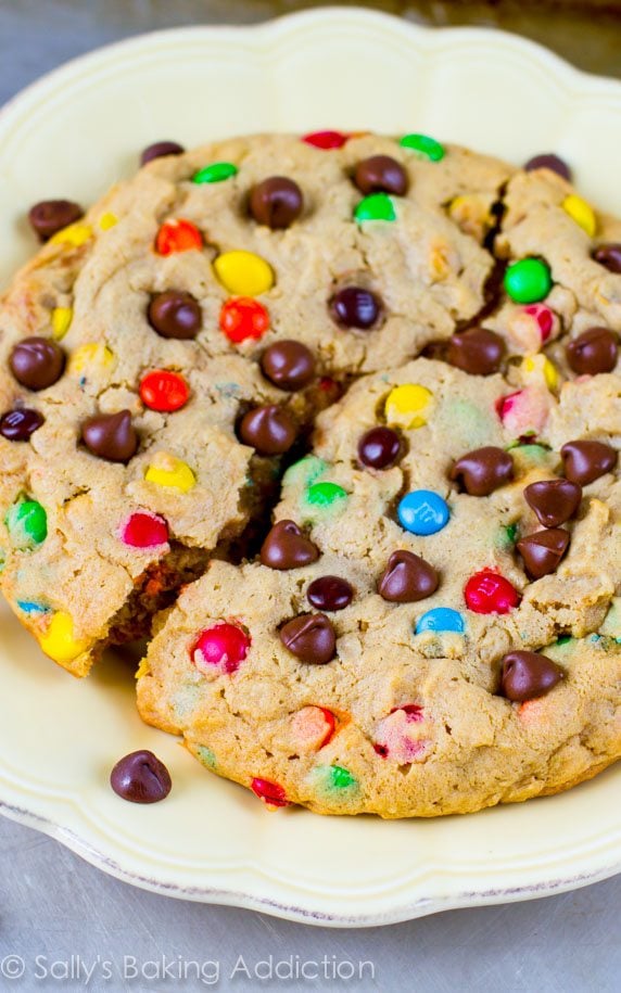 One giant peanut butter M&M cookie to cure even the largest peanut butter cookie craving! 