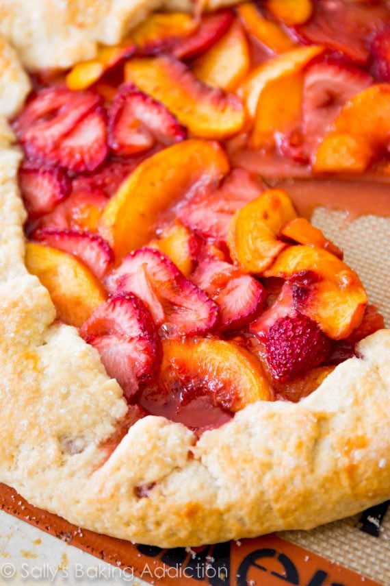 A classic rustic galette recipe using summer's finest juicy fruits - basically like a free-form pie. It's so simple to make!