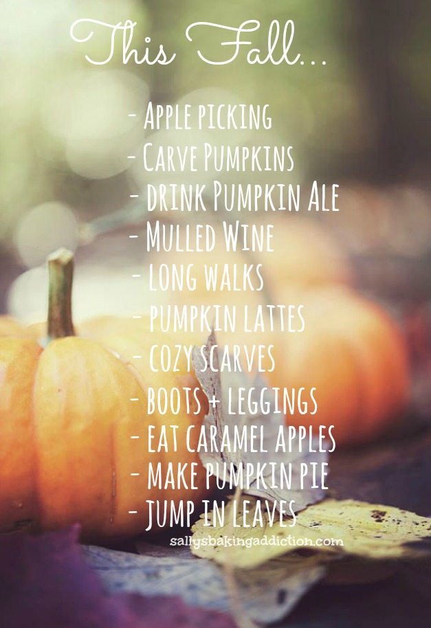 To do this fall...