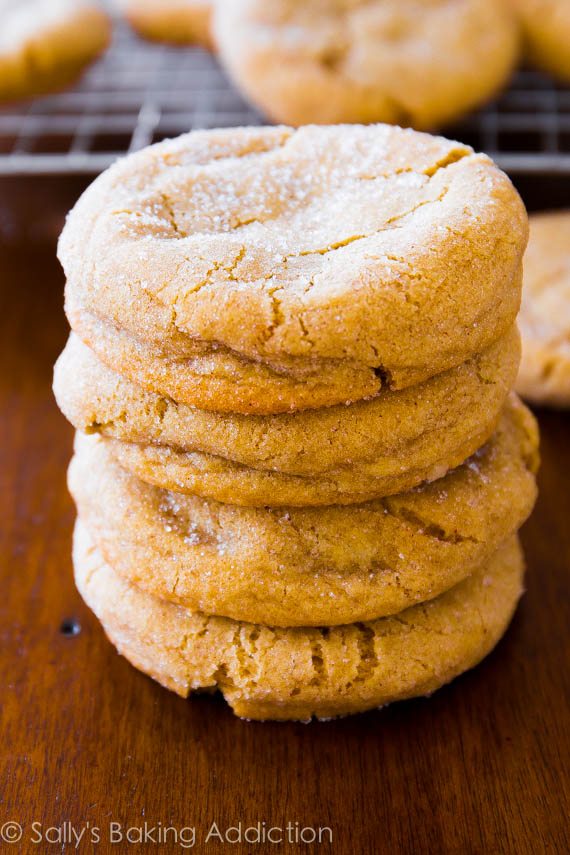 Chewy and super-soft Brown Sugar Cookie recipe by sallysbakingaddiction.com. No mixer required!