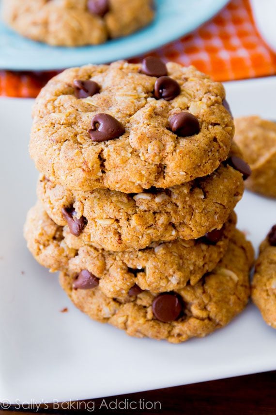 flourless-peanutbutter-oatmeal-cookies