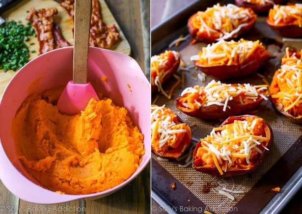 Simply Loaded Sweet Potato Skins - what a great snack or side for game day!