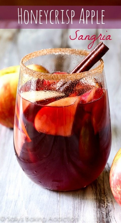 Honeycrisp Apple Sangria Recipe - the perfect cocktail for the fall season!