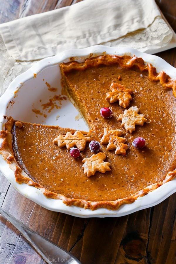 How do you properly freeze a baked pumpkin pie?