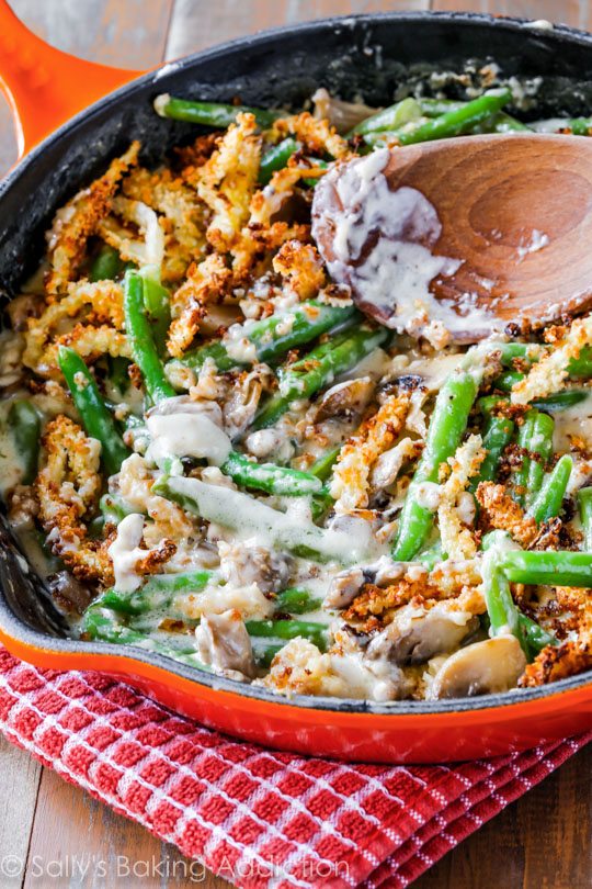 Creamy, comforting green bean casserole made completely from scratch!