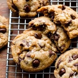 brown butter toffee chocolate chip cookies