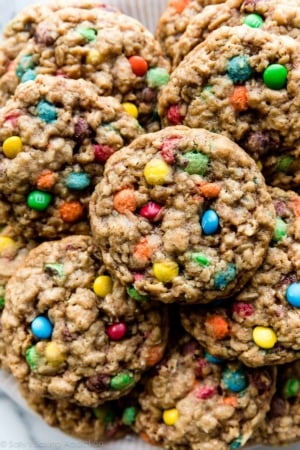 oatmeal M&M cookies