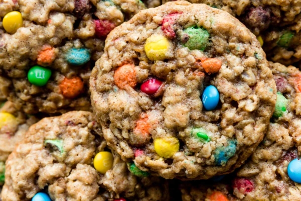 oatmeal M&M cookies