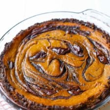 Nutella Swirl Pumpkin Pie