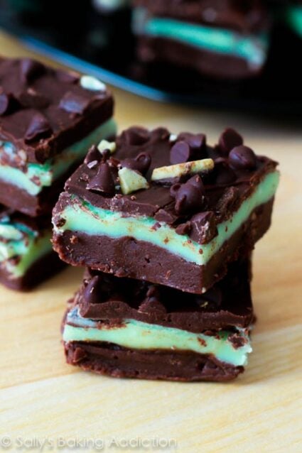 Andes Mint Chocolate Chip Fudge