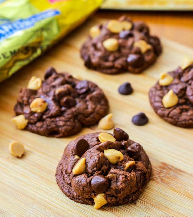 chocolate peanut butter chip cookies
