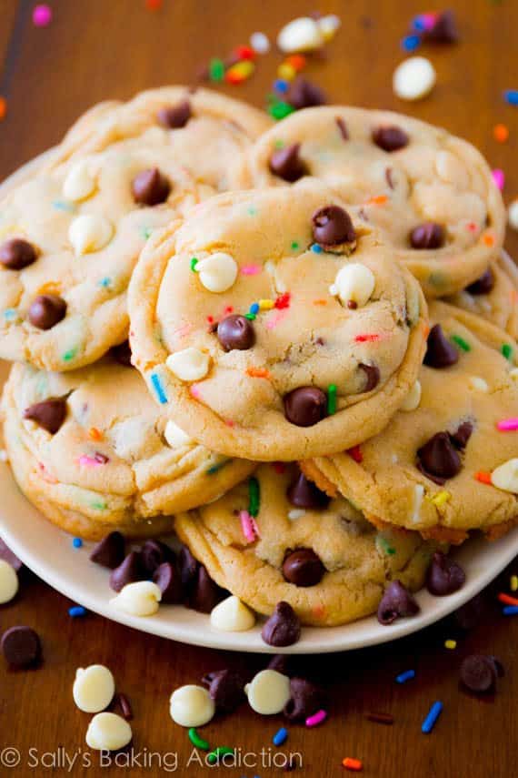 Cake Batter Cookie Ice Cream Sandwiches - Sallys Baking Addiction