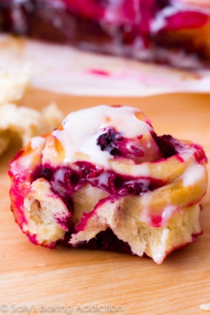 raspberry swirl sweet roll