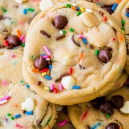 cake batter chocolate chip cookies