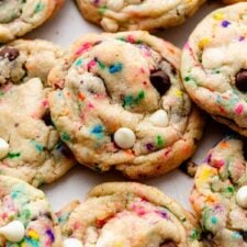 Cake Batter Chocolate Chip Cookies