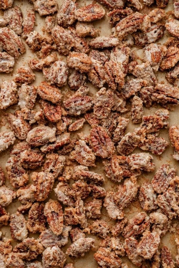 candied pecans.