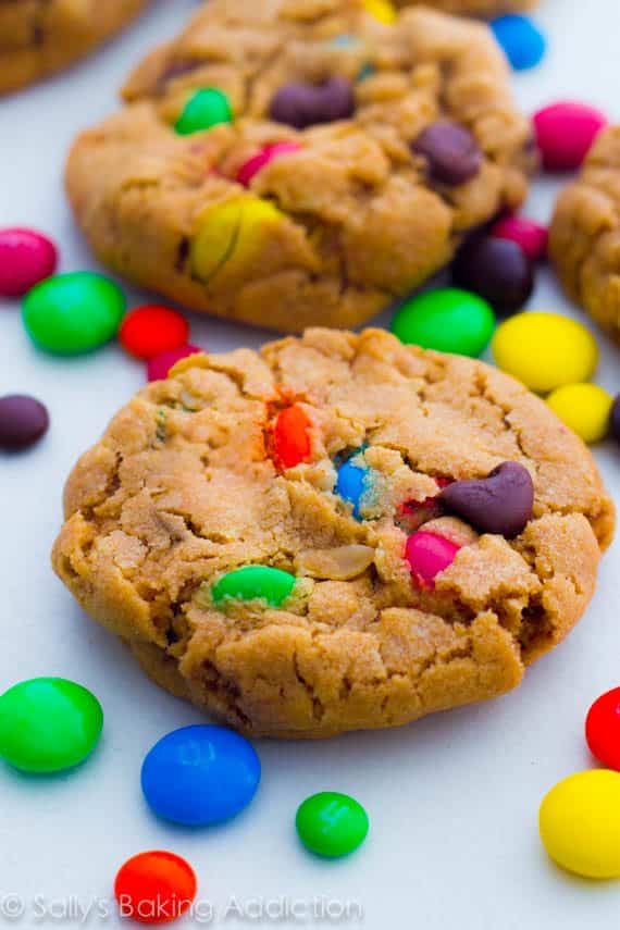 Monster Peanut Butter Cookies - the best monster cookies you'll ever make! @sallybakeblog