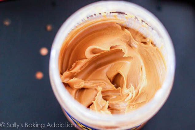 peanut butter in a container