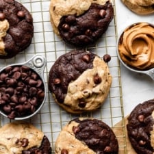 Soft-Baked Peanut Butter Chocolate Swirl Cookies