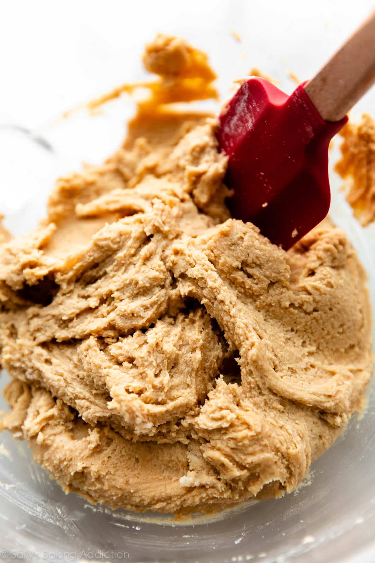 Smooth and creamy peanut butter cookie dough