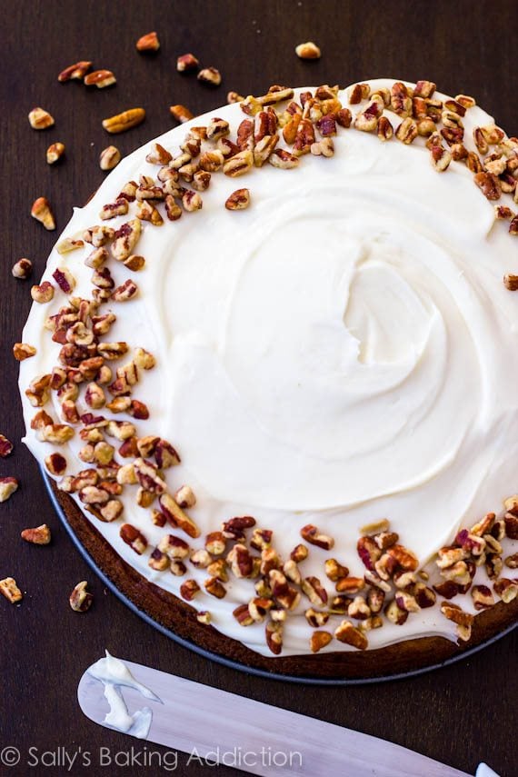 The best homemade Carrot Cake with Cream Cheese Frosting. Super-moist and easy!