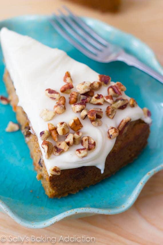 The best homemade Carrot Cake with Cream Cheese Frosting. Super-moist and easy!