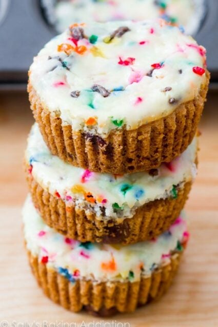 Sprinkle Cheesecake Cookie Cups