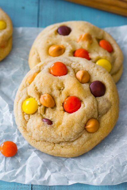 Soft Reese’s Pieces Butterscotch Cookies