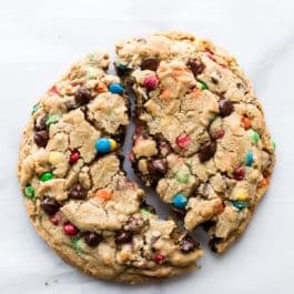 One giant monster cookie