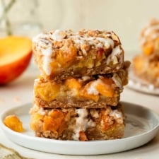 Peach Pie Crumb Bars
