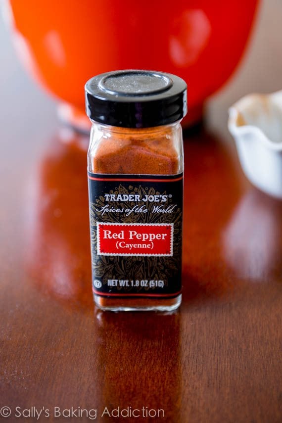 jar of cayenne pepper