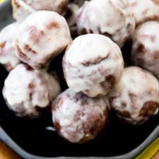 Glazed Chocolate Donut Holes