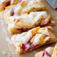 Iced Raspberry Danish Braid