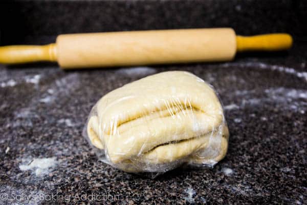 folded pastry dough